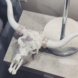 Custom Crystal Cow Skull ✨